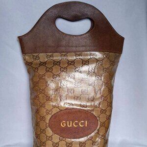 MINT Vintage 70s/80s Gucci VIP Boutique Gift Bag - Archival GG Monogram